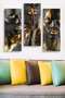 Wallity Cuadro Decorativo de MDF Multicolor (3 Piezas)